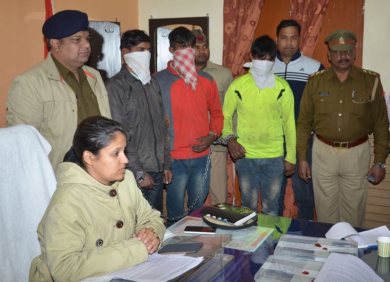 Three vicious arrested.