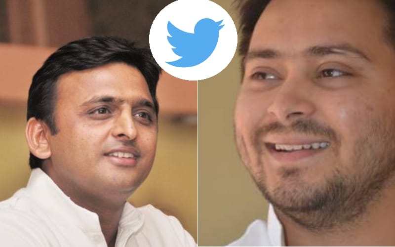 tejaswi yadav tweets in favour of akhilesh
