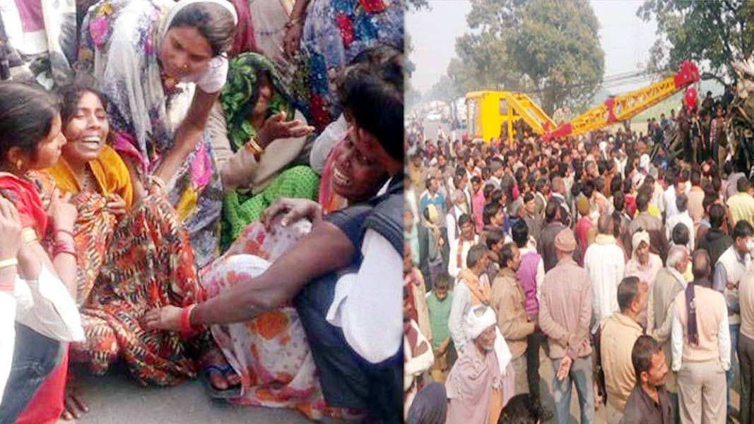 four killed in collision of two trucks several injured
