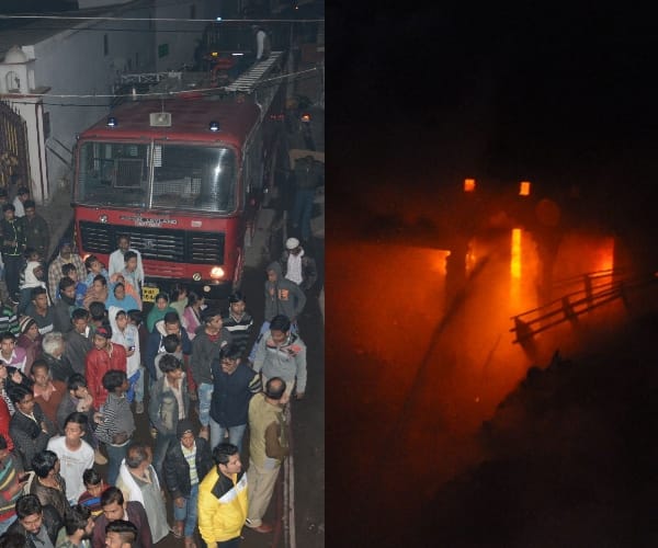  fire in a junk shop in Lucknow.
