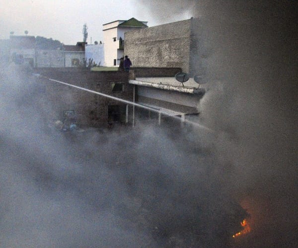  fire in a junk shop in Lucknow.