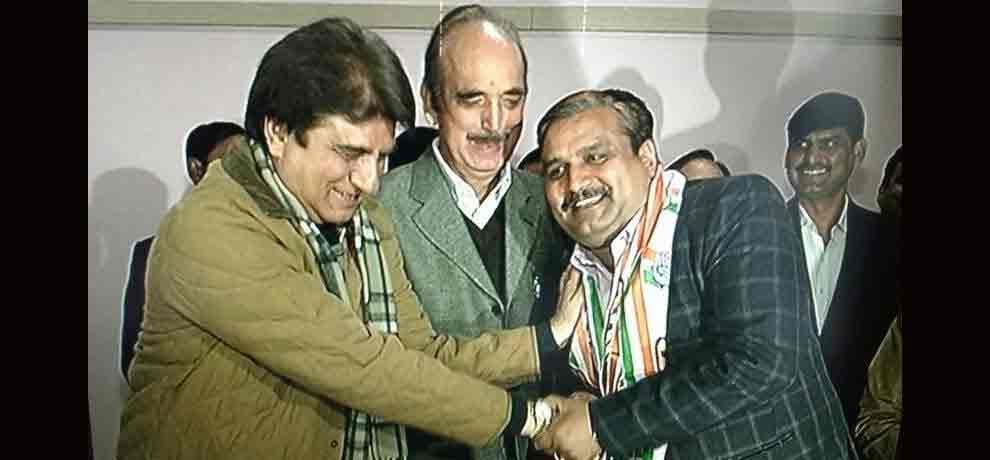 mla amarpal sharma joins congress within 24 hours of expulsion from bsp