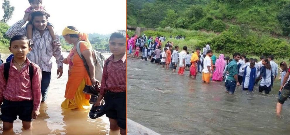 Changes India Mission 2030: 50 villages forced to cross the river to go to school students