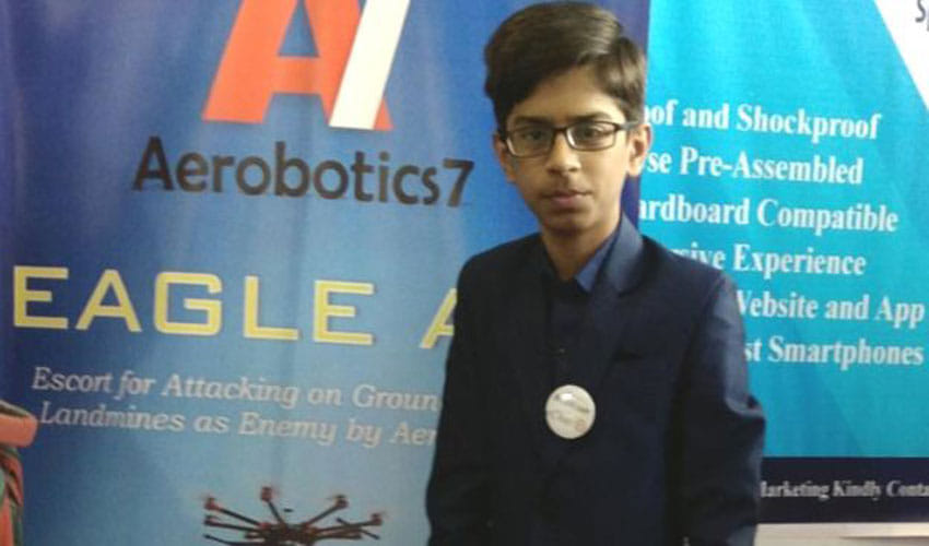14 Year Old In Gujarat Makes A Drone To Protect Soldiers From Land Mine Blasts