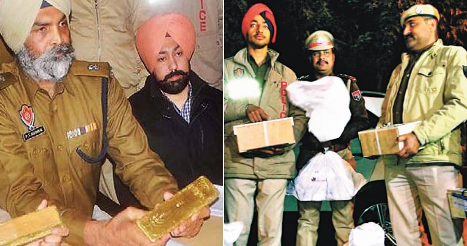 160 kg gold of 21 crore recovery from car at international airport road mohali
