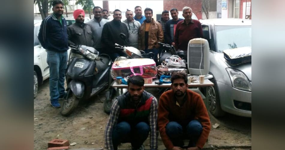 Swift and holding stolen two Activa, jewelery recovered, crime