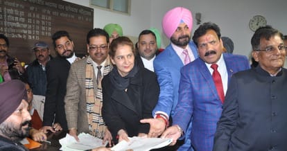 Navjot singh sidhu files nomination from Amritsar