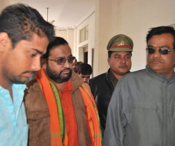  BJP leader peotest after not getting ticket.