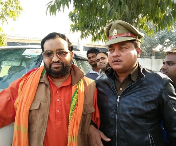  BJP leader peotest after not getting ticket.