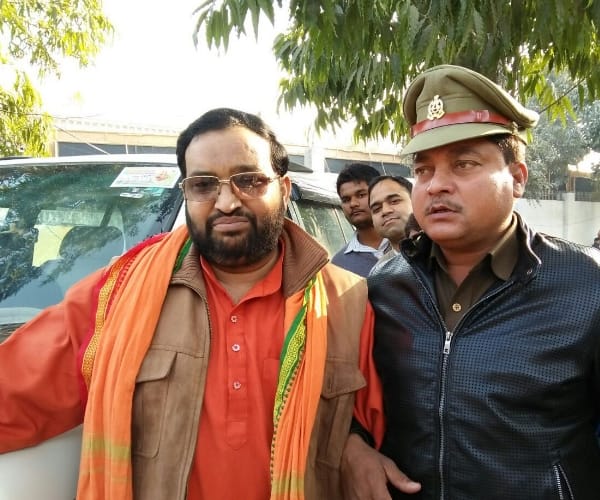  BJP leader peotest after not getting ticket.