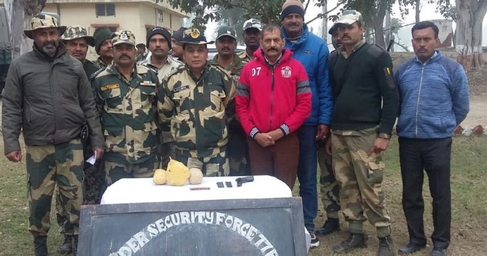 drug smuggling on indo pak border at firozpur, bsf caught drugs of billions and weapons