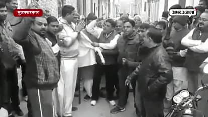 PROTEST AGAINST BJP FOR NOT GIVING TICKET TO NETA