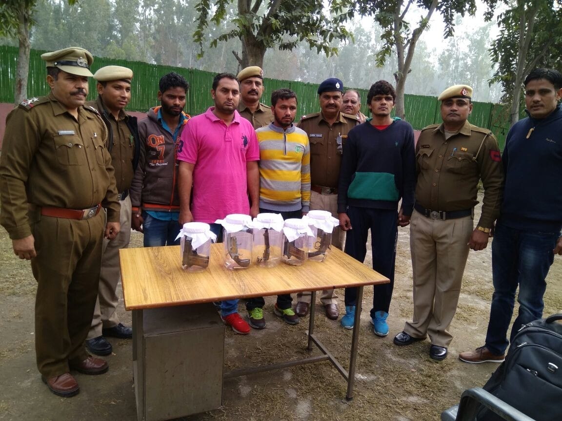 Sandeep Gadhuli, IMT Rohtak, gang arrested, four sharp shooter, crime in haryana and delhi