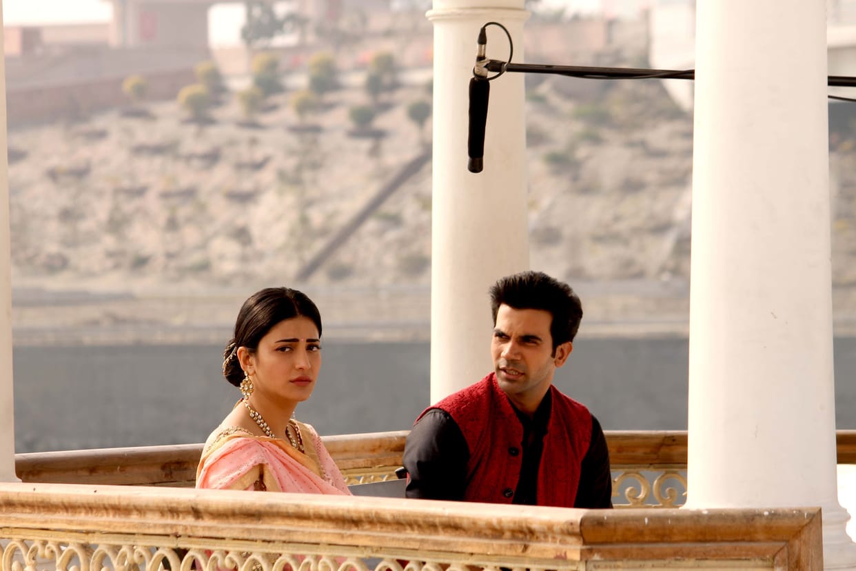 actress shruti and rajkumar rao in lucknow