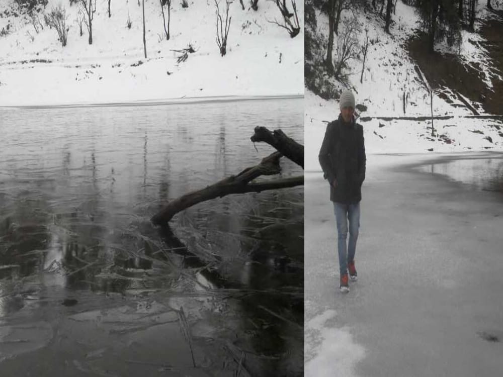 thamari kund lake freeze in pithoragarh