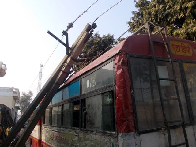 The collision knocked the pole down, roadways