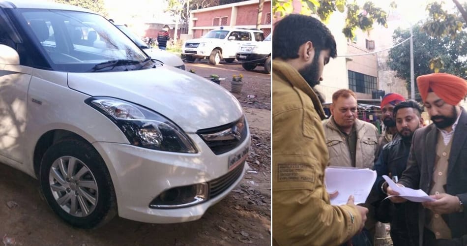 95 lakh cash money recovery from car at mohali