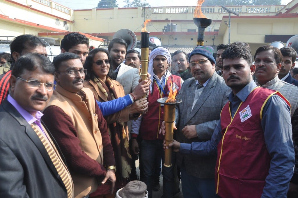 Fire torch yaatra to aware voters