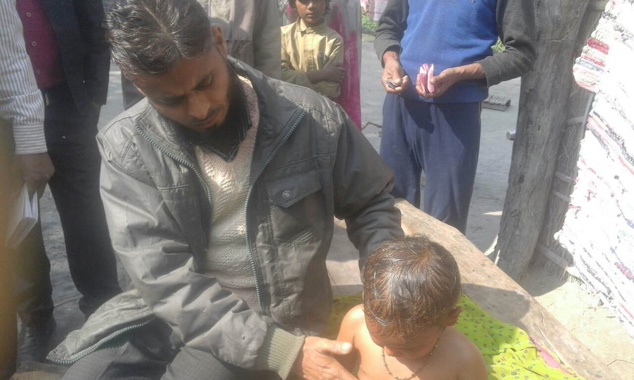 Health team reached to village