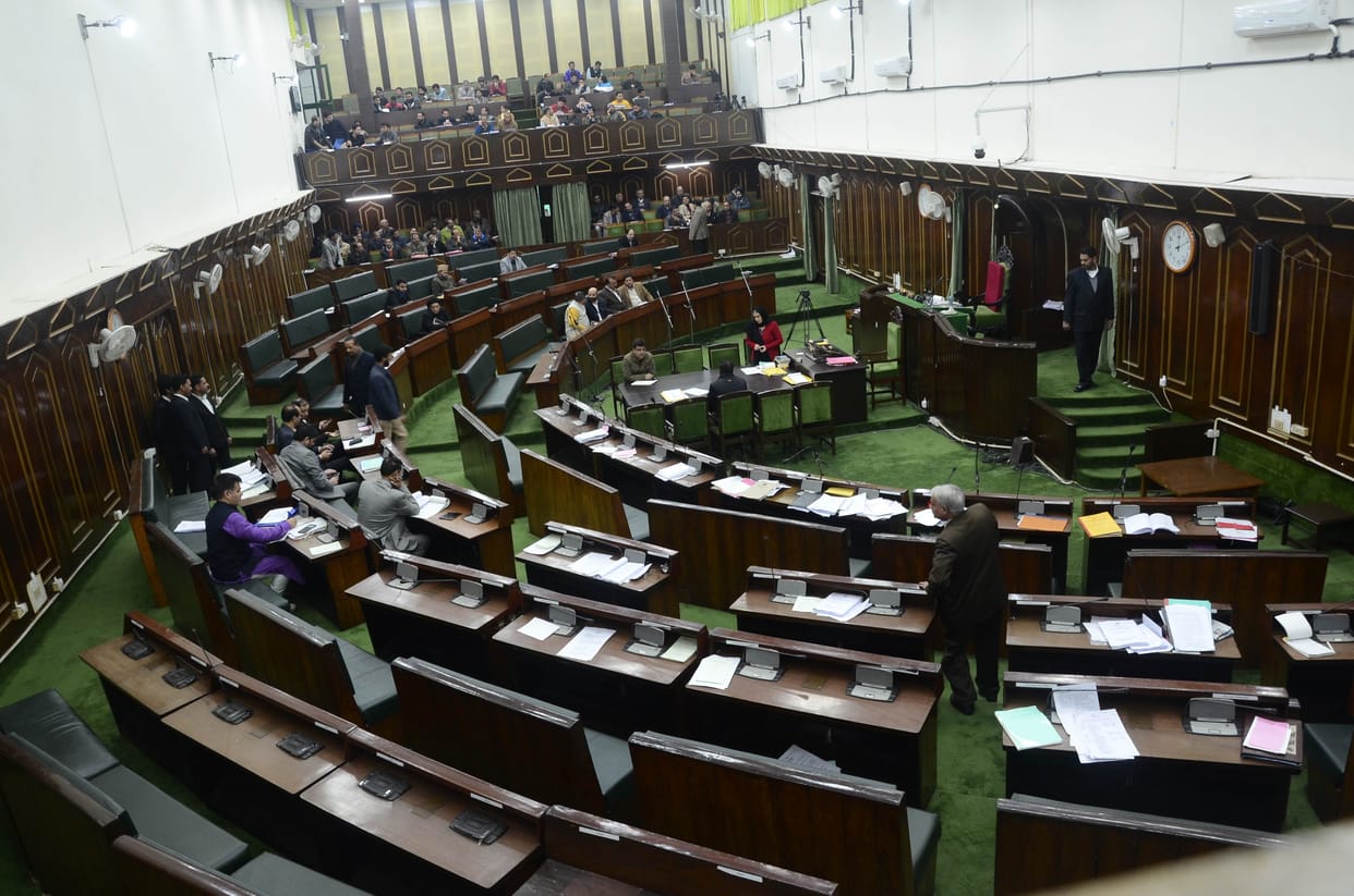 opposition walk out from assembly in oppose of lathicharge
