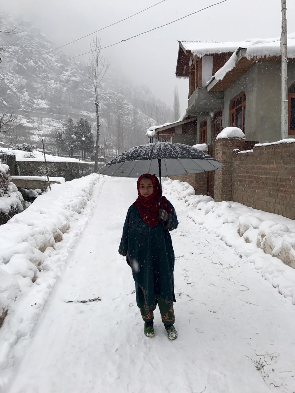 snowfall in kashmir results problem to people