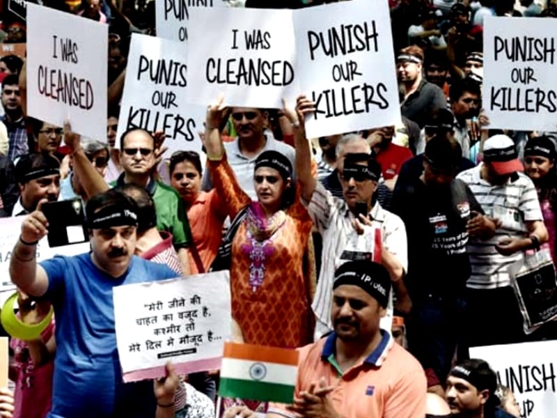 Transit of violence against Kashmiri Pandits Colony plot