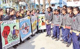 awareness with painting for voting