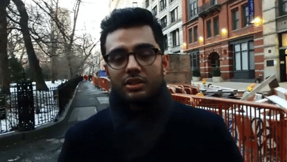 Trump's arrival would raise the hackles of the Indian students?