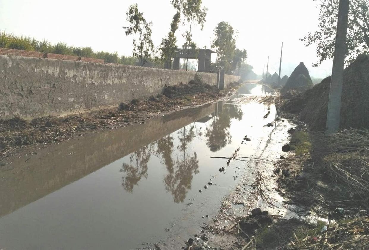 sewage pipe closed in narsan.