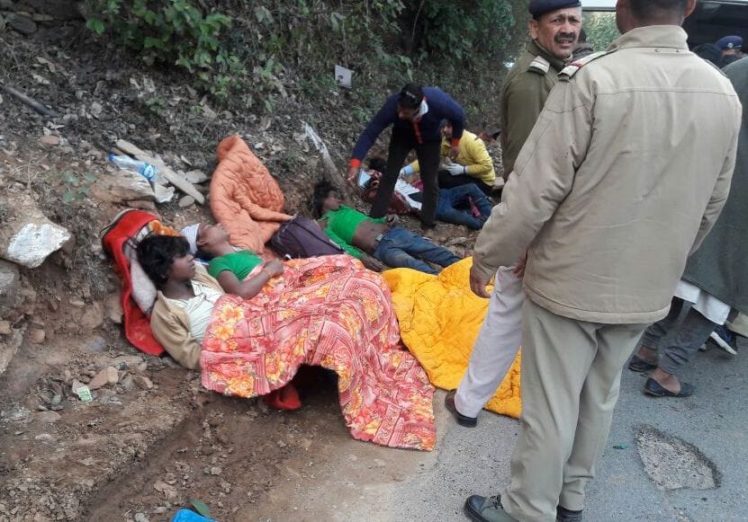 Two killed buried under building materials.