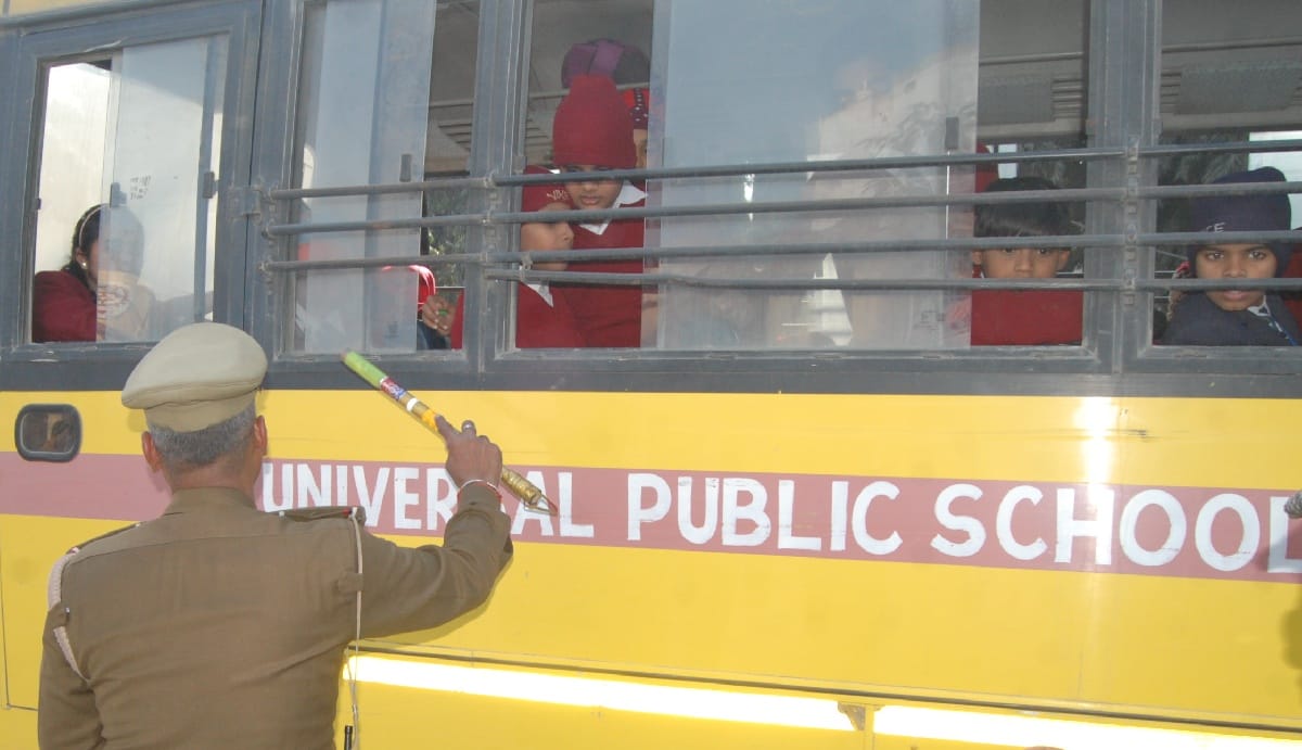 14 schools were closed to vehicles