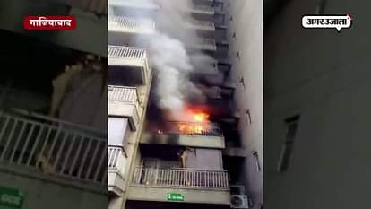 MAJOR FIRE STARTED THROUGH LAMP ,LATER ON CONTROLLED