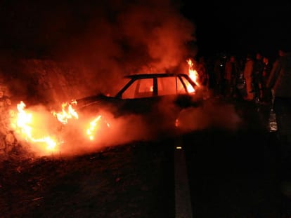 engineer of Himachal burnt alive in car at noida