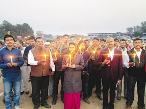 candle marches human chains by making aware
