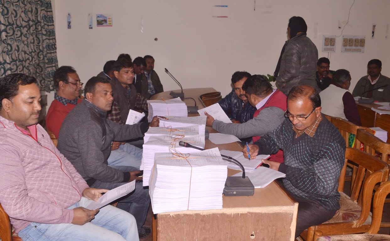 Development of the building began in the voters list matching