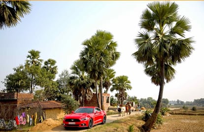 Ford Mustang driven from Gaya to Varanasi