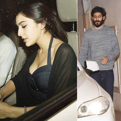 sara ali khan and harshwardhan kapoor spotted together at late night