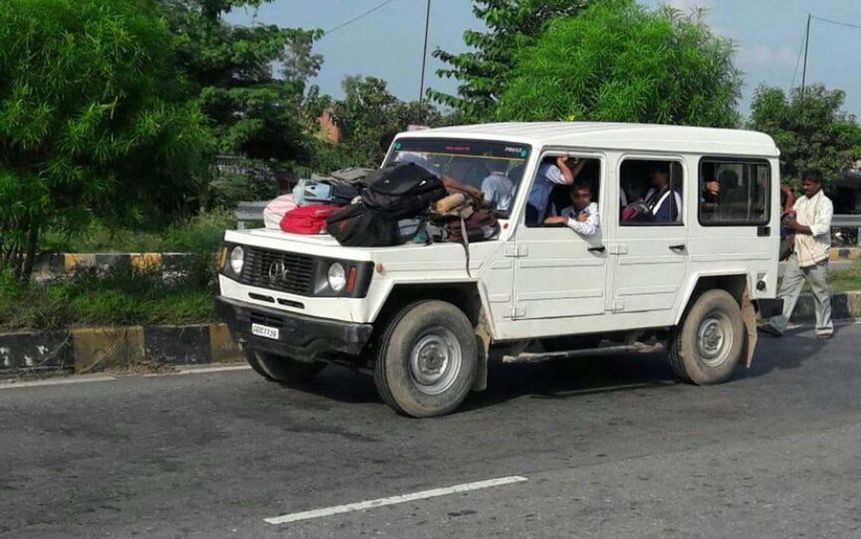 Many school children are put in danger the vehicle