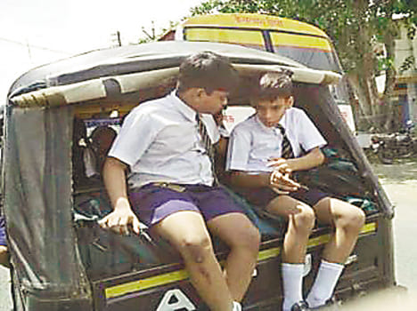 sub standard vehicles in school 