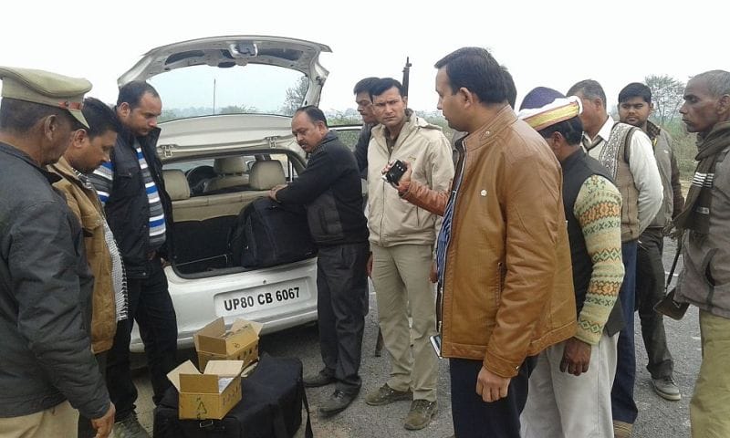 81.41 lakh cash seized four vehicles