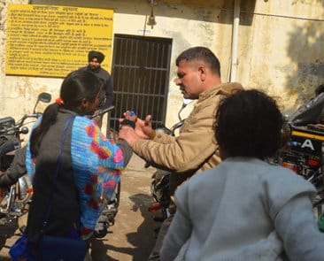 Lady attempt suicide at the front of police station, ambala news 