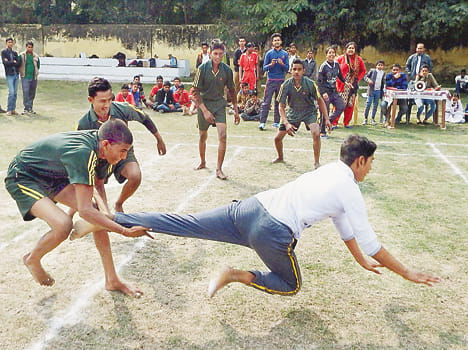 Kho-kho and kabaddi played