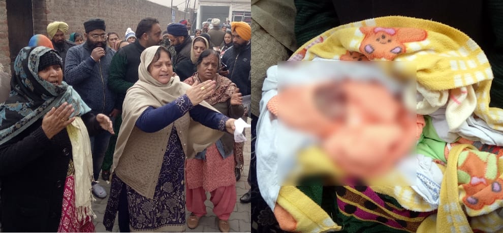 Death of the child in the womb before birth, such turmoil in hospital