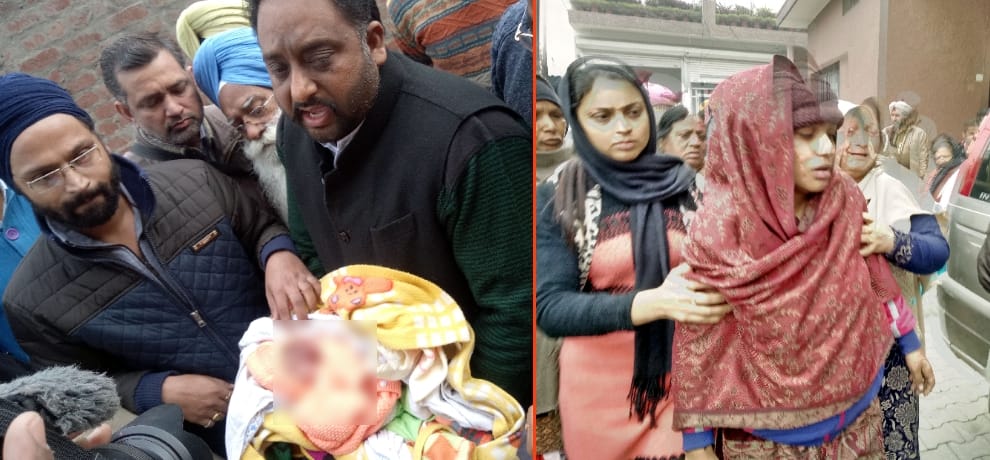 Death of the child in the womb before birth, such turmoil in hospital