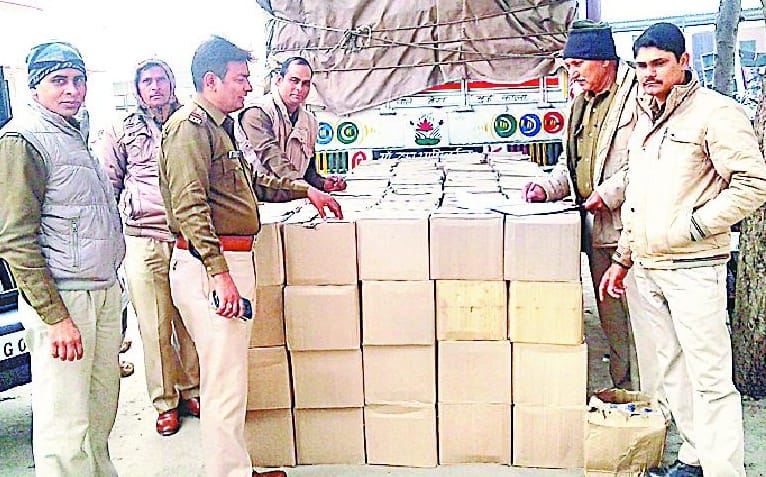 Fetching smuggled alcohol seized millions