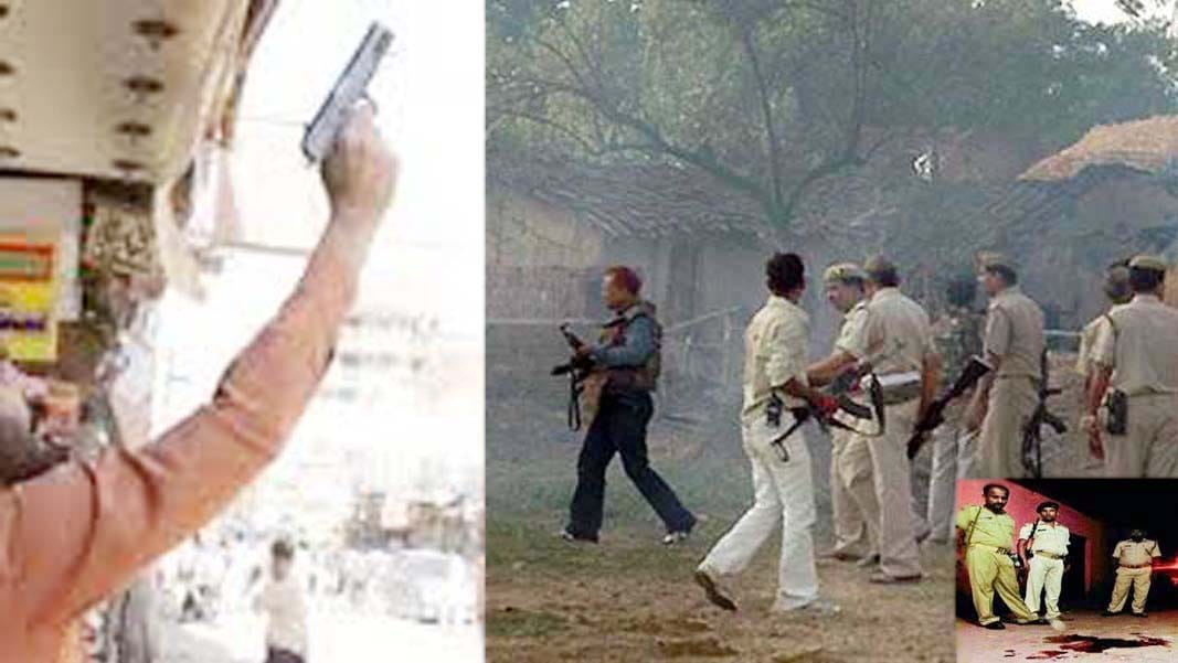 shootout at mahoba four policemen injured panic in area