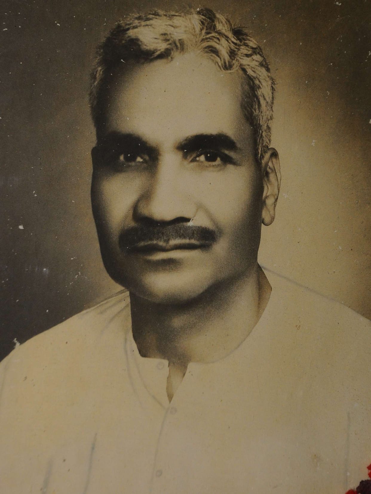 Raghunath Singh's official car was moving behind the rickshaw