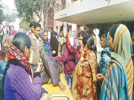 Denied ambulances commotion