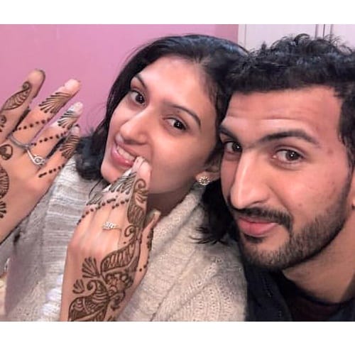 cricketer rishi dhawan engagement with deepali chauhan