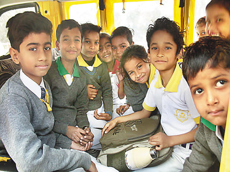 School vehicles are being filled over capacity